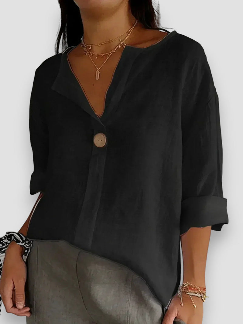 Tessa – Blusa casual con scollo a V